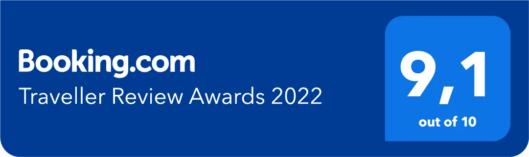 Booking.com Traveller Review Awards 2022, 9,1 von 10
